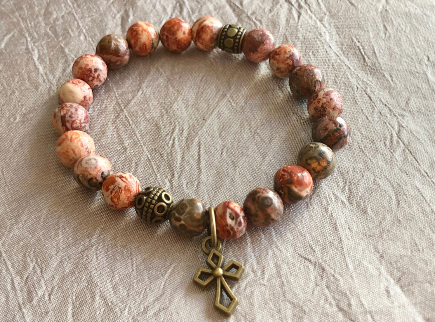 leopard skin jasper bracelets